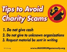 Tips to Avoid Charity Scams