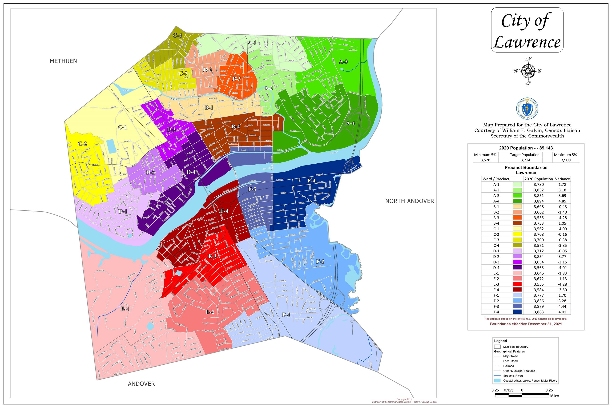 Lawrence Precinct Map 2021