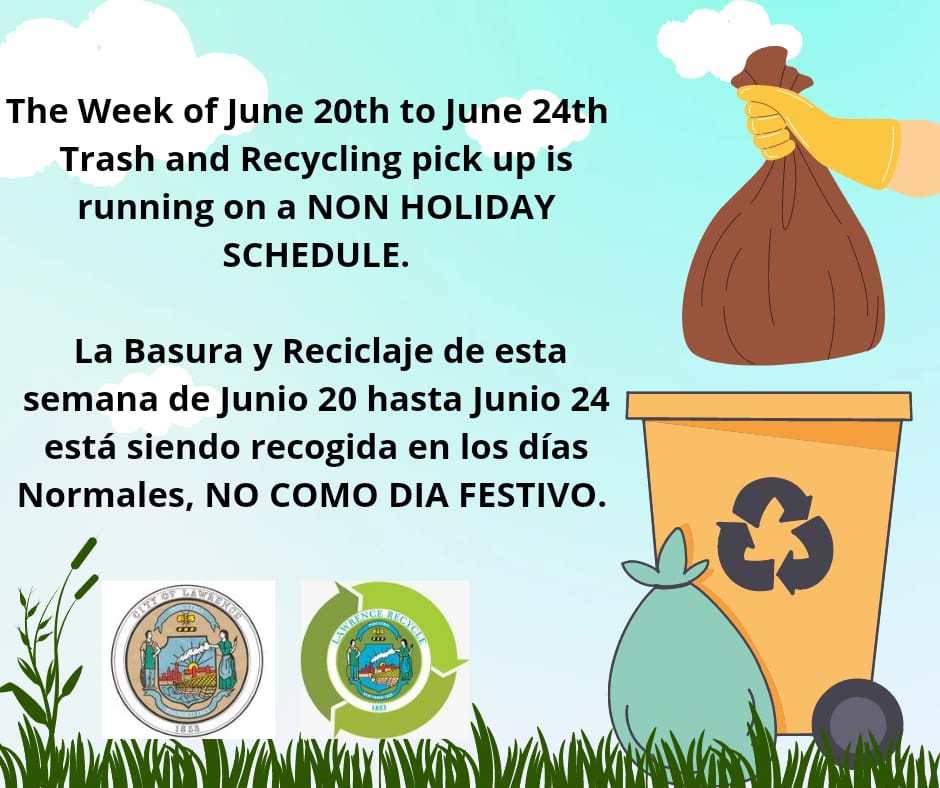 Trash Collection on Non-Holiday Schedule