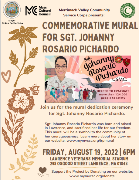 Commemorative Mural for Sgt. Johanny Rosario Pichardo