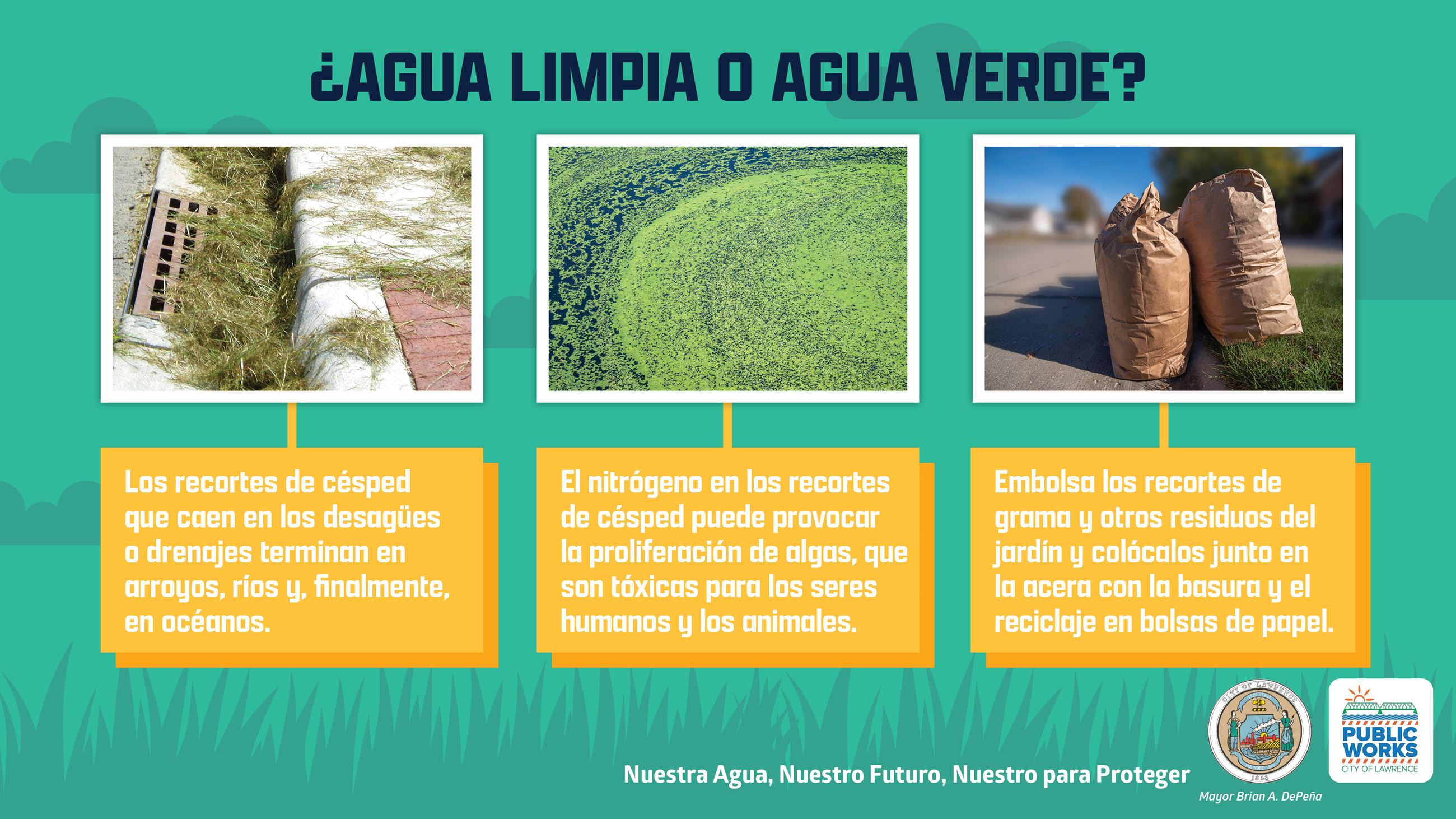 Lawrence Grass Clippings Facebook Post_Spanish