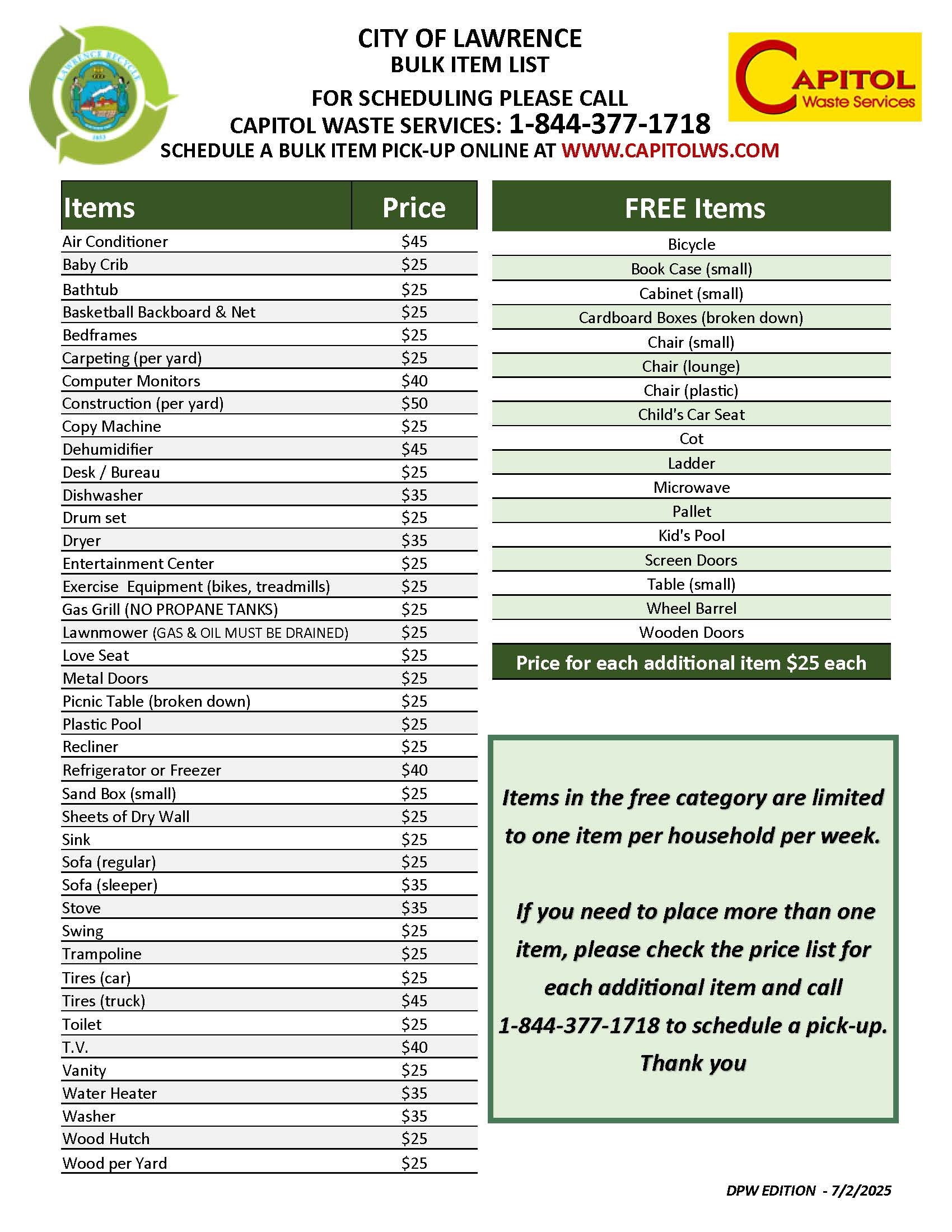 Capitol Waste Service Bulk Items List 6-24_Page_1